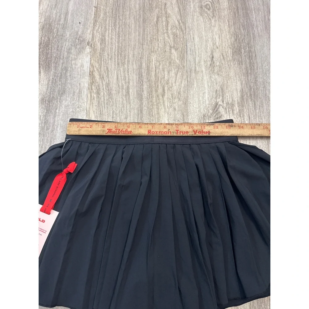 SHEFIT Women Black Pleated Athletic Skort Medium Tennis Golf Skirt New.